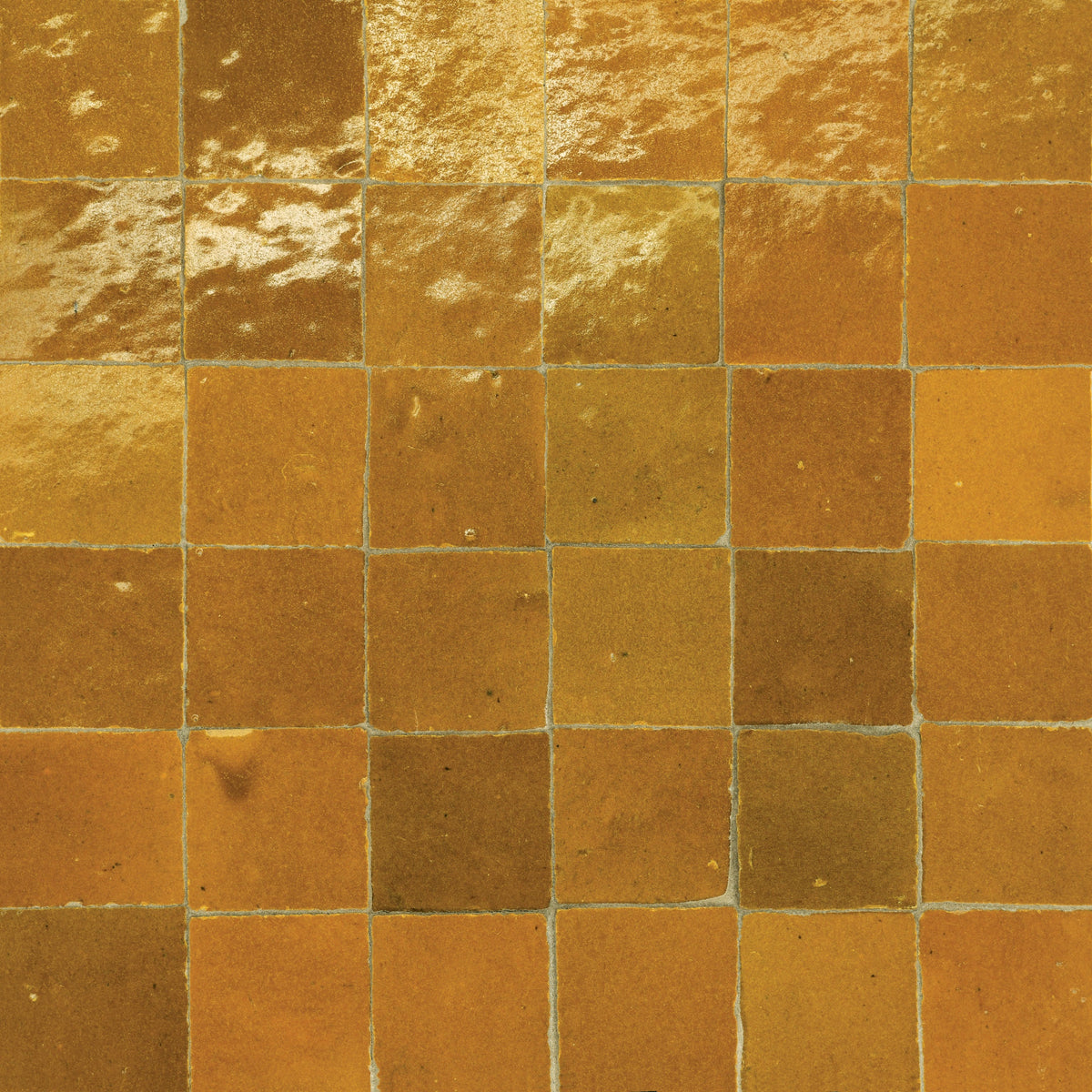 Bedrosians - Zagora - 2&quot; x 2&quot; Glossy Zellige Mosaic - Caramel