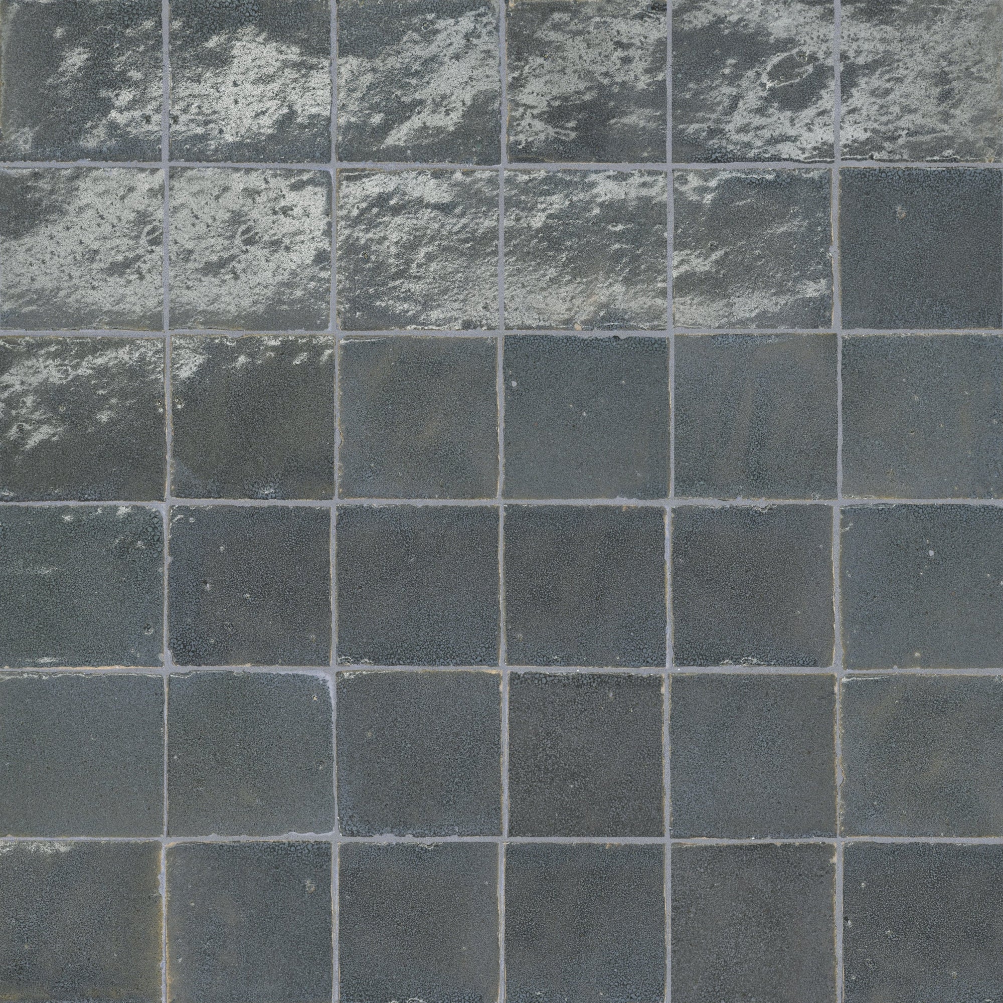 Bedrosians - Zagora - 2" x 2" Glossy Zellige Mosaic - Charcoal