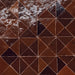 Bedrosians - Zagora - 12" x 12" Glossy Zellige Triangle Mosaic - Maroon