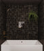 Bedrosians - Kaikos - 4" x 4" Matte Glass Field Tile - Brown wall installation