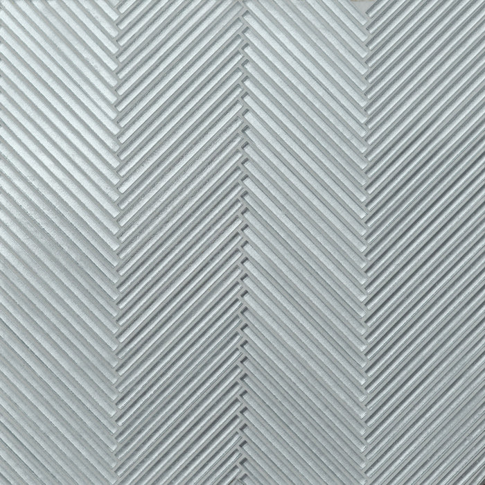 Bedrosians - Kaikos - 12" x 12" Glass Skinny Chevron Mosaic - Blue