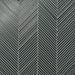 Bedrosians - Kaikos - 12" x 12" Glass Skinny Chevron Mosaic - Dark Green
