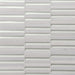 Bedrosians - Kaikos - 12" x 12" Glass and Stone Rectangle Mosaic - Pearl and Oriental White