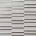 Bedrosians - Kaikos - 12" x 12" Glass and Stone Rectangle Mosaic - Gray and Oriental White