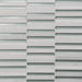 Bedrosians - Kaikos - 12" x 12" Glass and Stone Rectangle Mosaic - Light Green and Oriental White