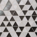 Bedrosians - Kaikos - 9" x 10" Glass and Stone Triangle Mosaic - Brown and Oriental White