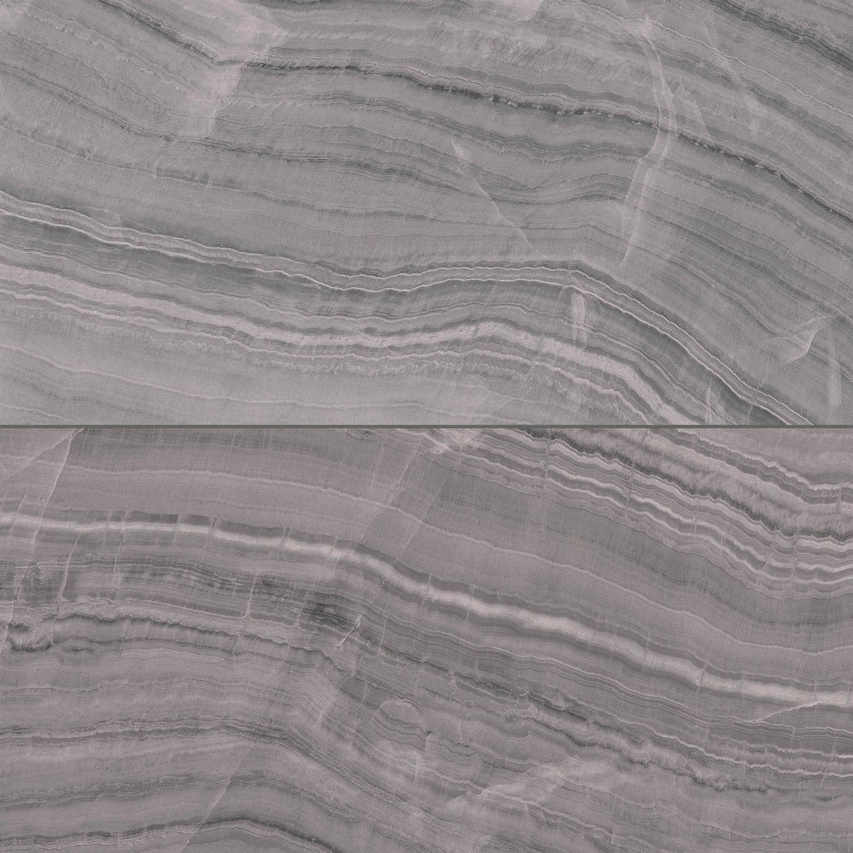 Bedrosians - Gemma 24&quot; x 48&quot; Honed Porcelain Field Tile - Grey Onyx