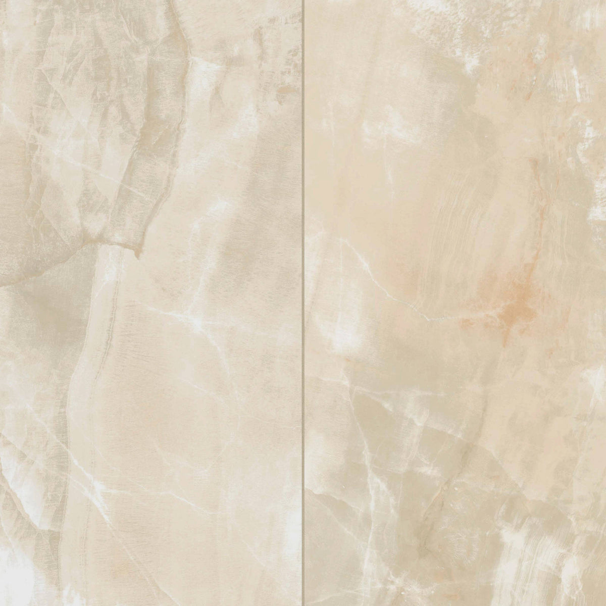 Bedrosians - Gemma 24&quot; x 48&quot; Polished Porcelain Field Tile - Beige Onyx