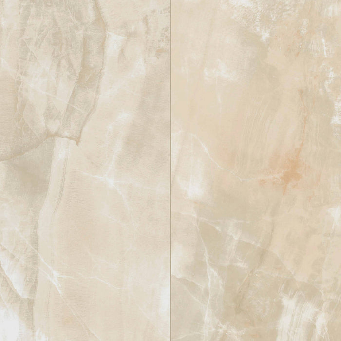 Bedrosians - Gemma 24" x 48" Polished Porcelain Field Tile - Beige Onyx