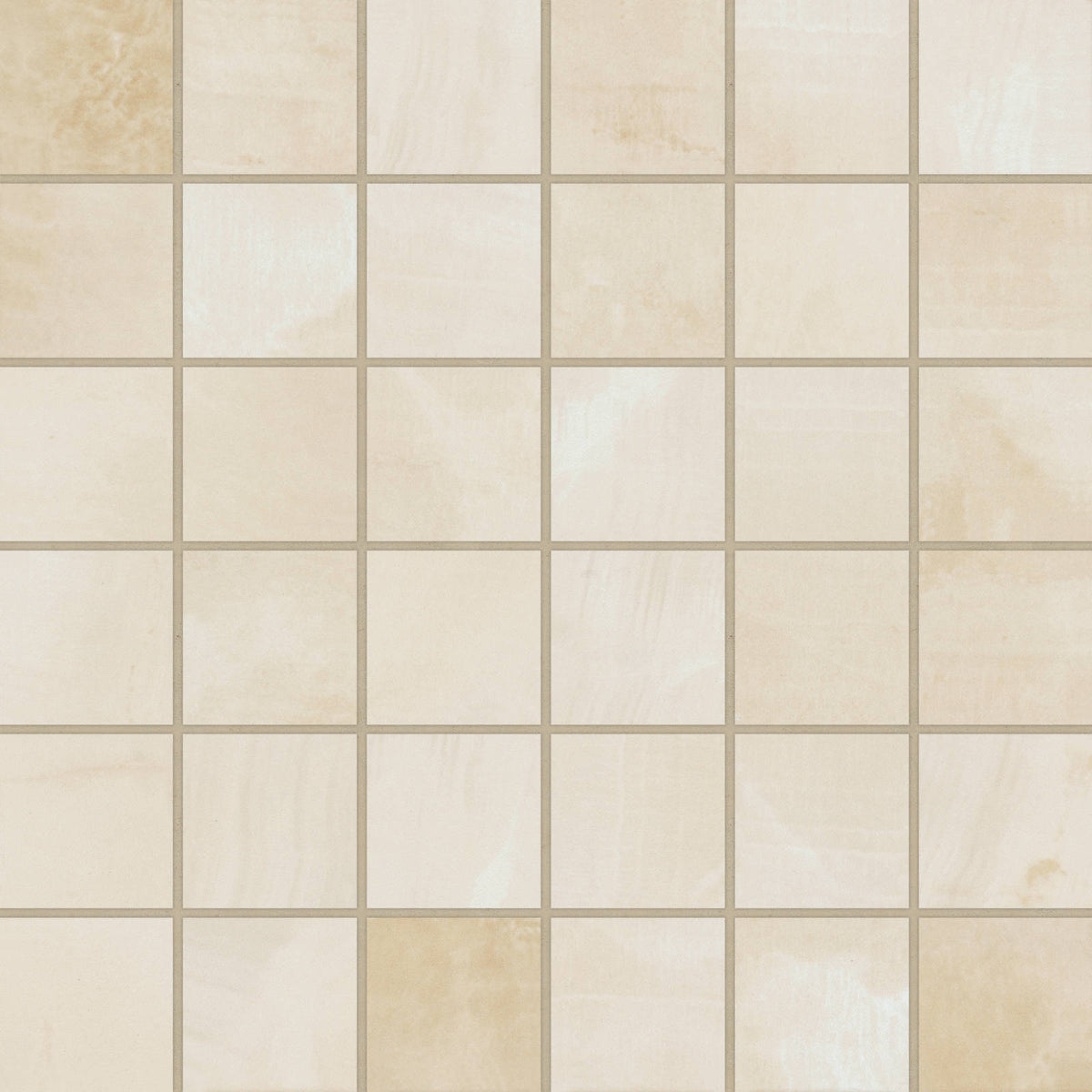 Bedrosians - Gemma 2&quot; x 2&quot; Honed Porcelain Mosaic Tile - Beige Onyx