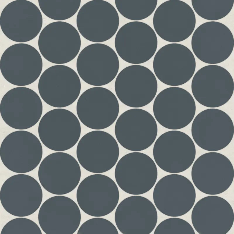 Bedrosians Tile &amp; Stone - Marin - 2&quot; Porcelain Penny Round Mosaic - Midnight Tide