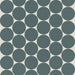 Bedrosians Tile & Stone - Marin - 2" Porcelain Penny Round Mosaic - Ocean Teal