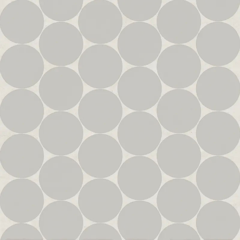 Bedrosians Tile &amp; Stone - Marin - 2&quot; Porcelain Penny Round Mosaic - Pebble Gray