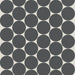 Bedrosians Tile & Stone - Marin - 2" Porcelain Penny Round Mosaic - Black Sea