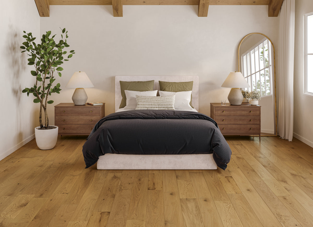 Bedrosians - Newport - 7.5 in. x 75 in. Engineered Hardwood - Dune Installed