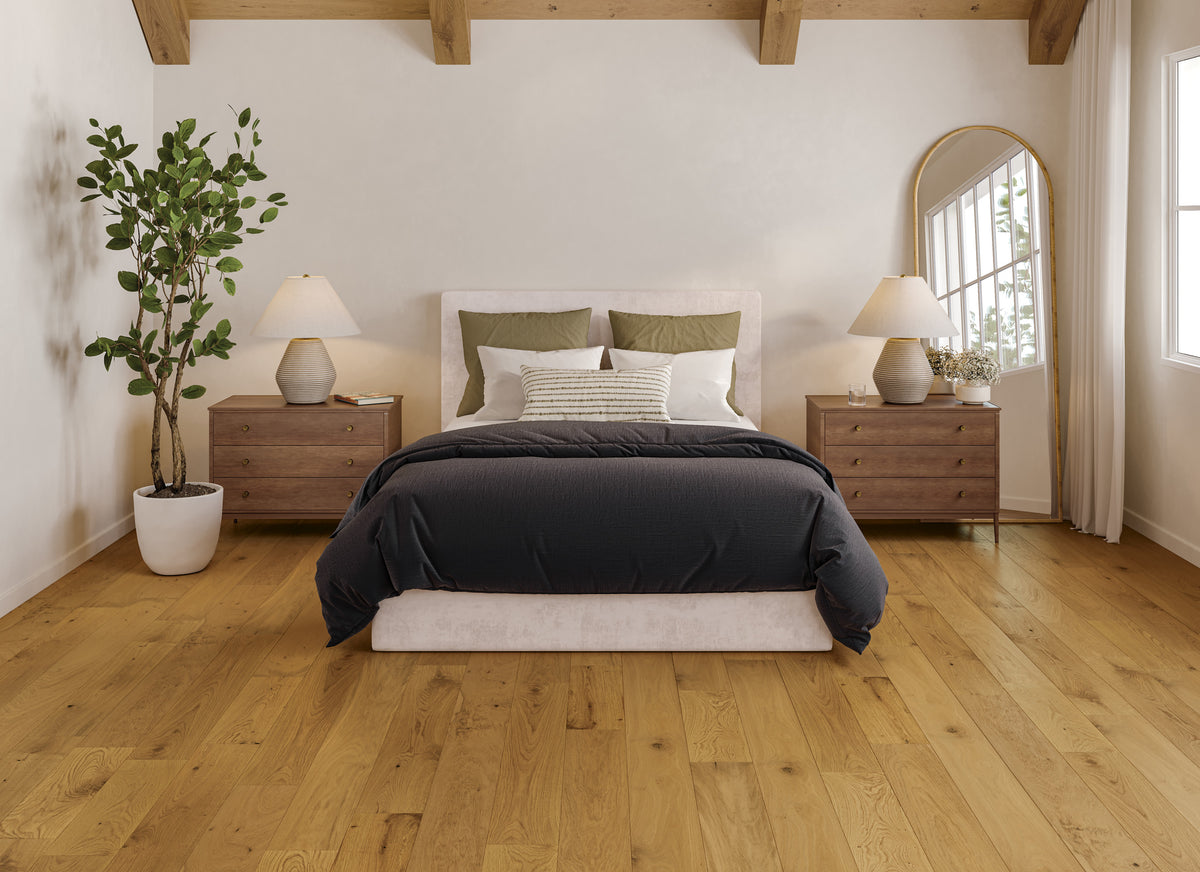 Bedrosians - Laguna - 9.5 in. x 87 in. Engineered Hardwood - Dune Installed