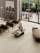 Bedrosians - Sensi Roma 48" x 48" Satin Porcelain Field Tile - Ivory Installed