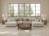 Bedrosians - Poetry Stone 24" x 48" Satin Porcelain Deco Tile - Beige Installed