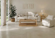 Bedrosians - Crema Marfil 24" x 48" Satin Porcelain Field Tile Installed