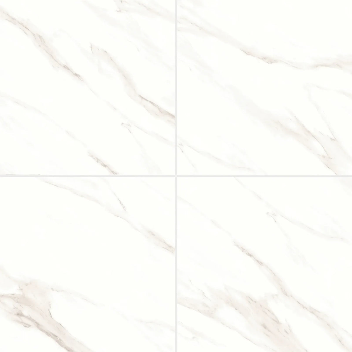 Bedrosians - Shandar 24&quot; x 24&quot; Matte Porcelain Field Tile - Statuario