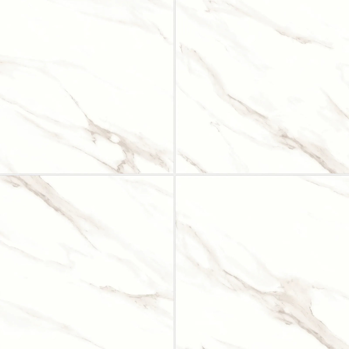 Bedrosians - Shandar 24&quot; x 24&quot; Polished Porcelain Field Tile - Statuario