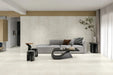 Bedrosians - Shandar 12" x 24" Matte Porcelain Field Tile - Social White wall installation