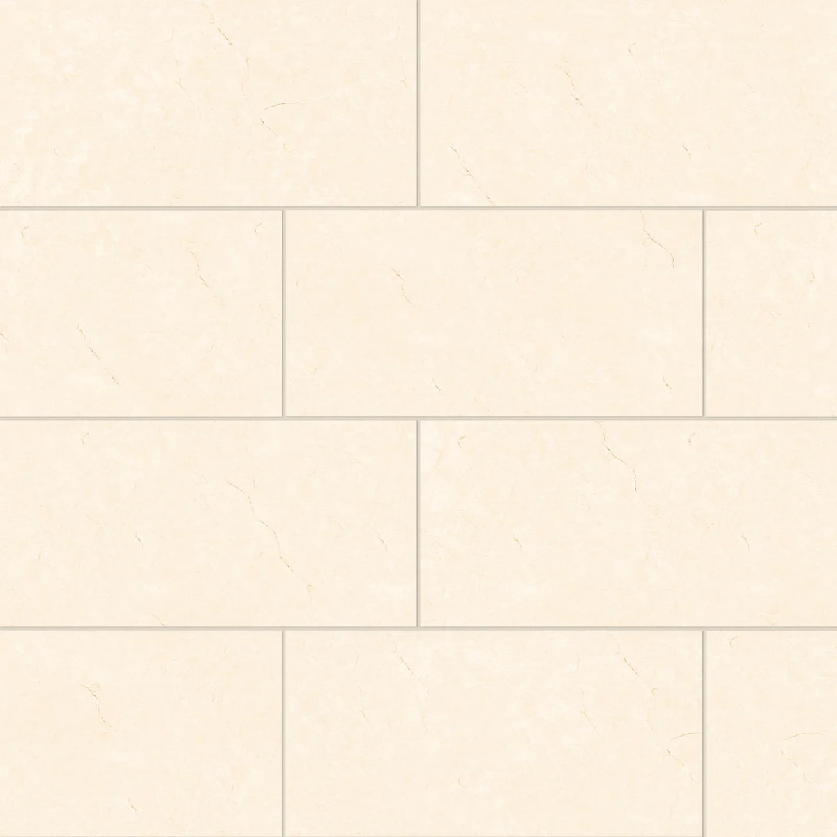 Bedrosians - Shandar 12&quot; x 24&quot; Polished Porcelain Field Tile - Crema Marfil Light