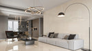 Bedrosians - Shandar 24" x 48" Polished Porcelain Field Tile - Crema Marfil floor and wall installation