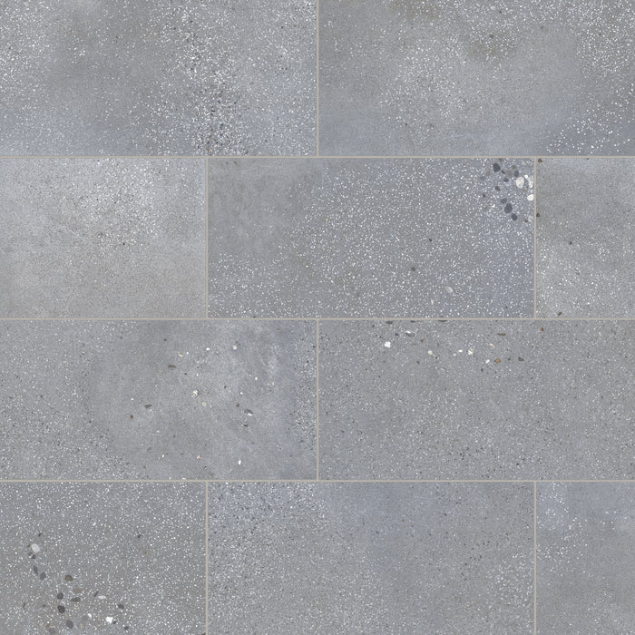 Bedrosians - Area 51 12 in. x 24 in. Matte Porcelain Field Tile - Steel