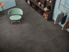 Bedrosians - Area 51 24 in. x 24 in. Matte Porcelain Field Tile - Black installed