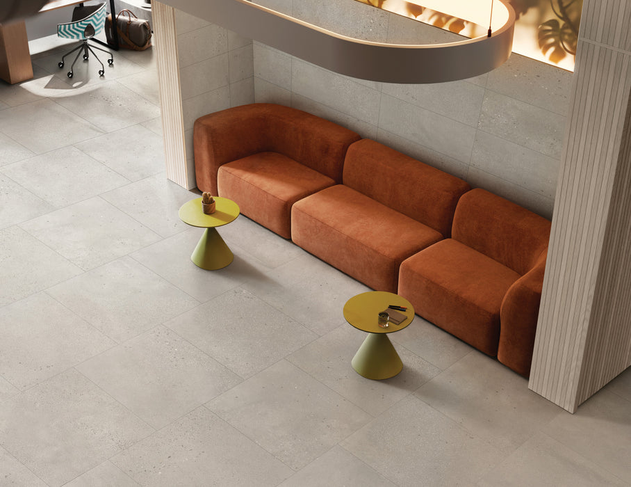 Bedrosians - Area 51 12 in. x 24 in. Matte Porcelain Field Tile - Clay Installed