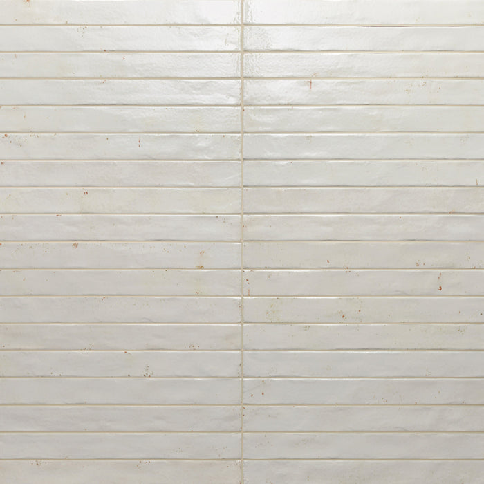 Bedrosians - Chroma - 2" x 18" Glossy Porcelain Field Tile - White