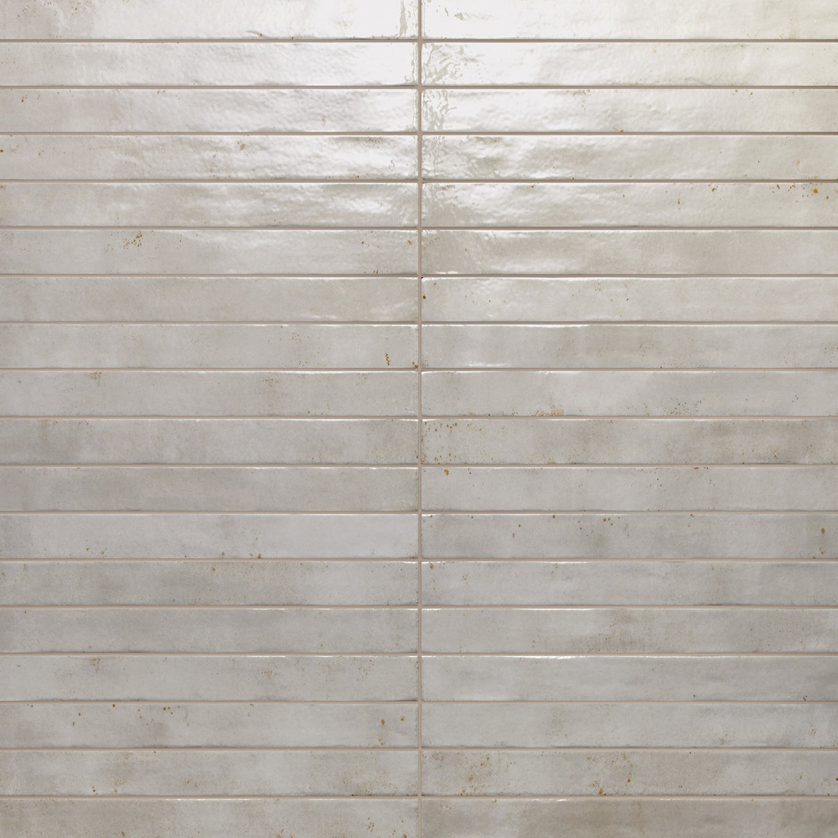 Bedrosians - Chroma - 2&quot; x 18&quot; Glossy Porcelain Field Tile - Light Grey