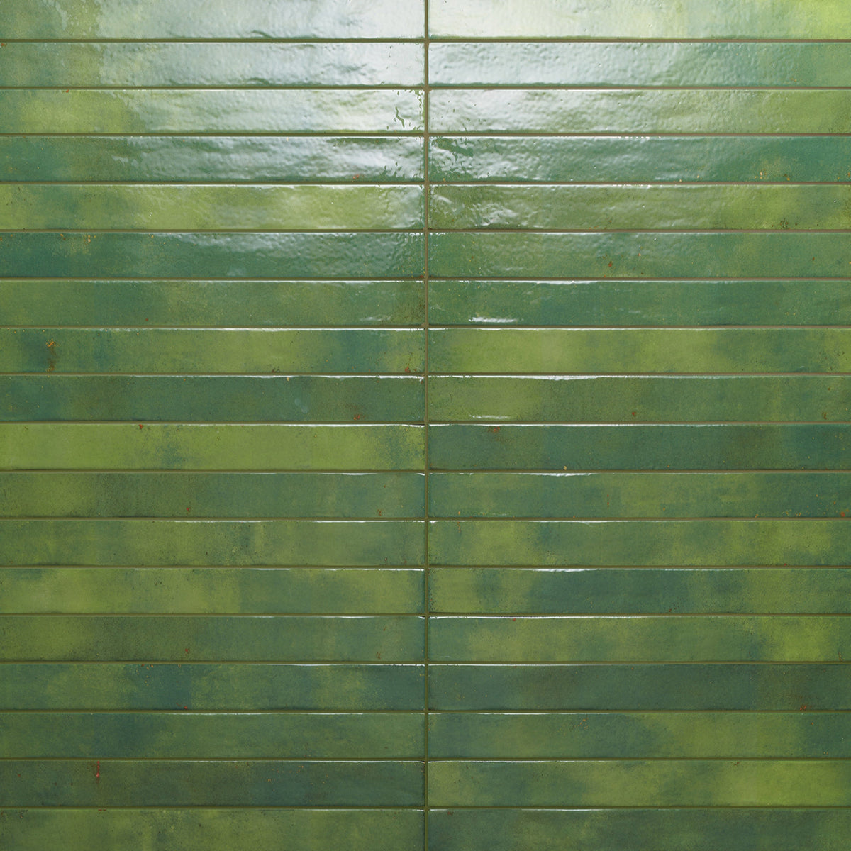 Bedrosians - Chroma - 2&quot; x 18&quot; Glossy Porcelain Field Tile - Green