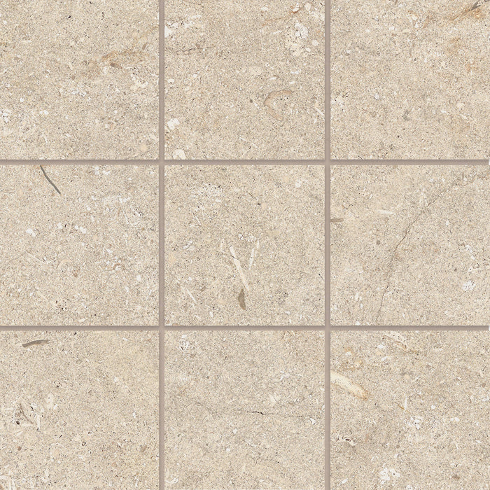 Bedrosians - Poetry Stone 4" x 4" Matte Porcelain Mosaic - Beige