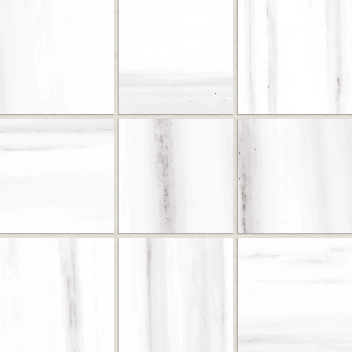 
Bedrosians - Prati 4&quot; x 4&quot; Honed Porcelain Mosaic Tile - Dolomite
