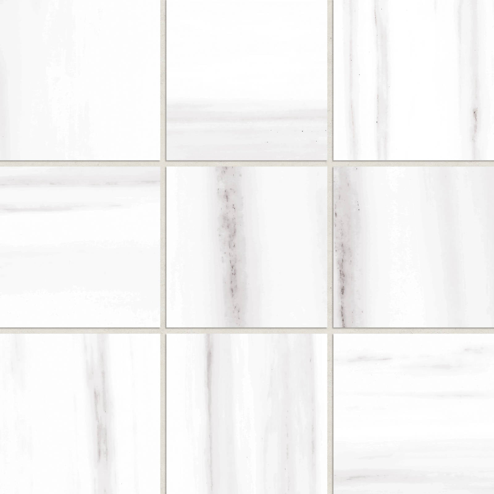 
Bedrosians - Prati 4" x 4" Honed Porcelain Mosaic Tile - Dolomite
