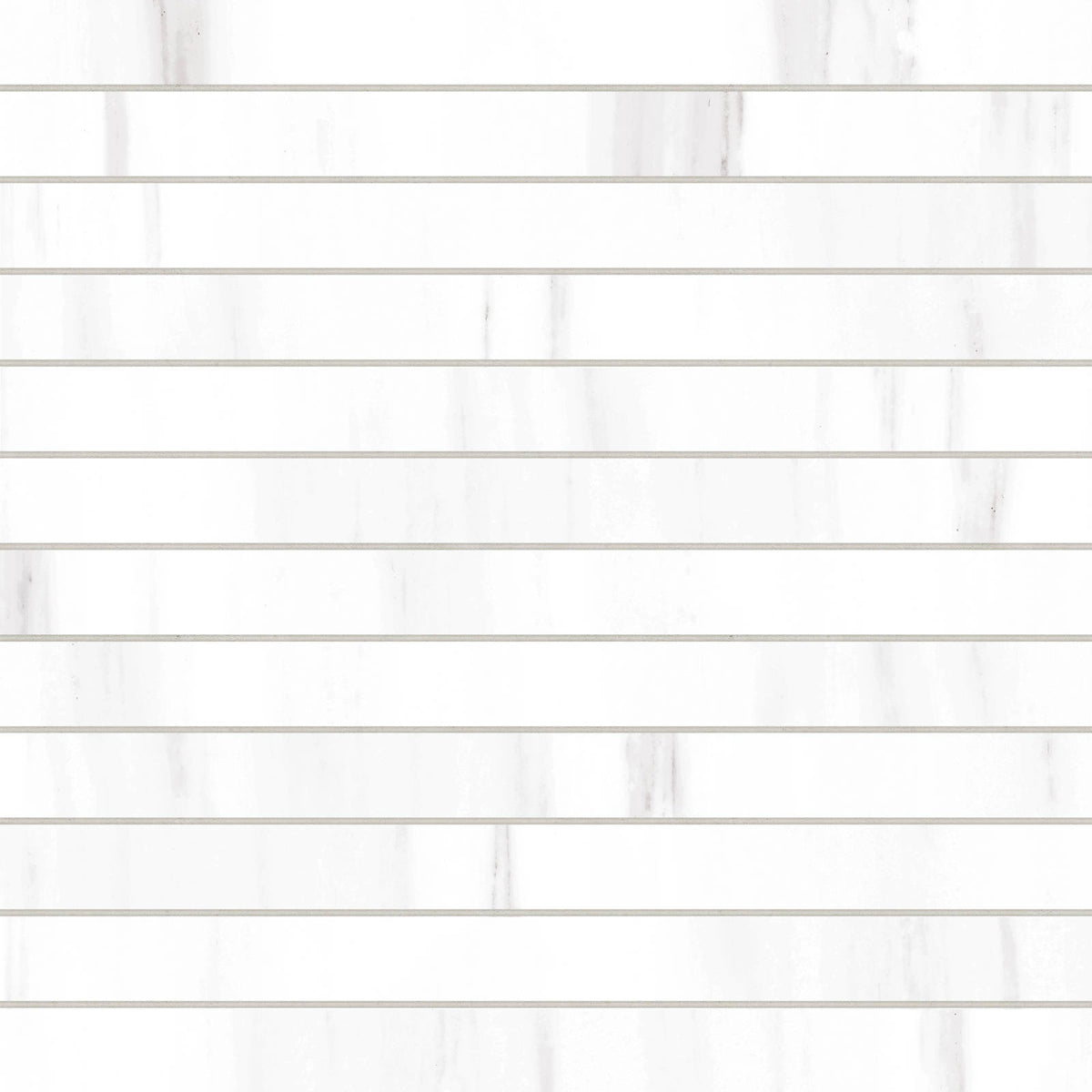 Bedrosians - Prati 1&quot; x 12&quot; Honed Porcelain Mosaic Tile - Dolomite