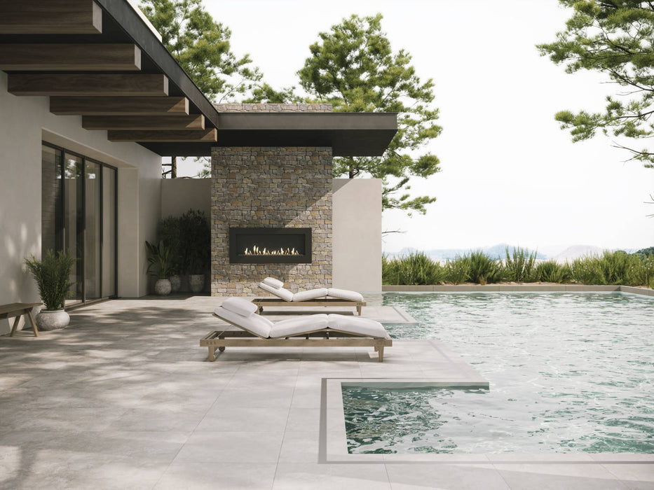 Bedrosians - Jumbo Ledger 8" x 22" Wall Tile - Amber Gold Installed