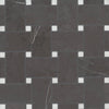 See Bedrosians - Jumbo Basketweave Mosaic - Pietra Grey with Thassos Dot