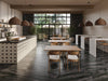 Bedrosians - Magnifica Era - 24" x 48" Glazed Porcelain Tile - Pietra Scura Honed Installed