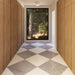 Bedrosians - Magnifica The Thirties - 30" x 30" Glazed Porcelain Tile - Savoie Blue Honed Installed