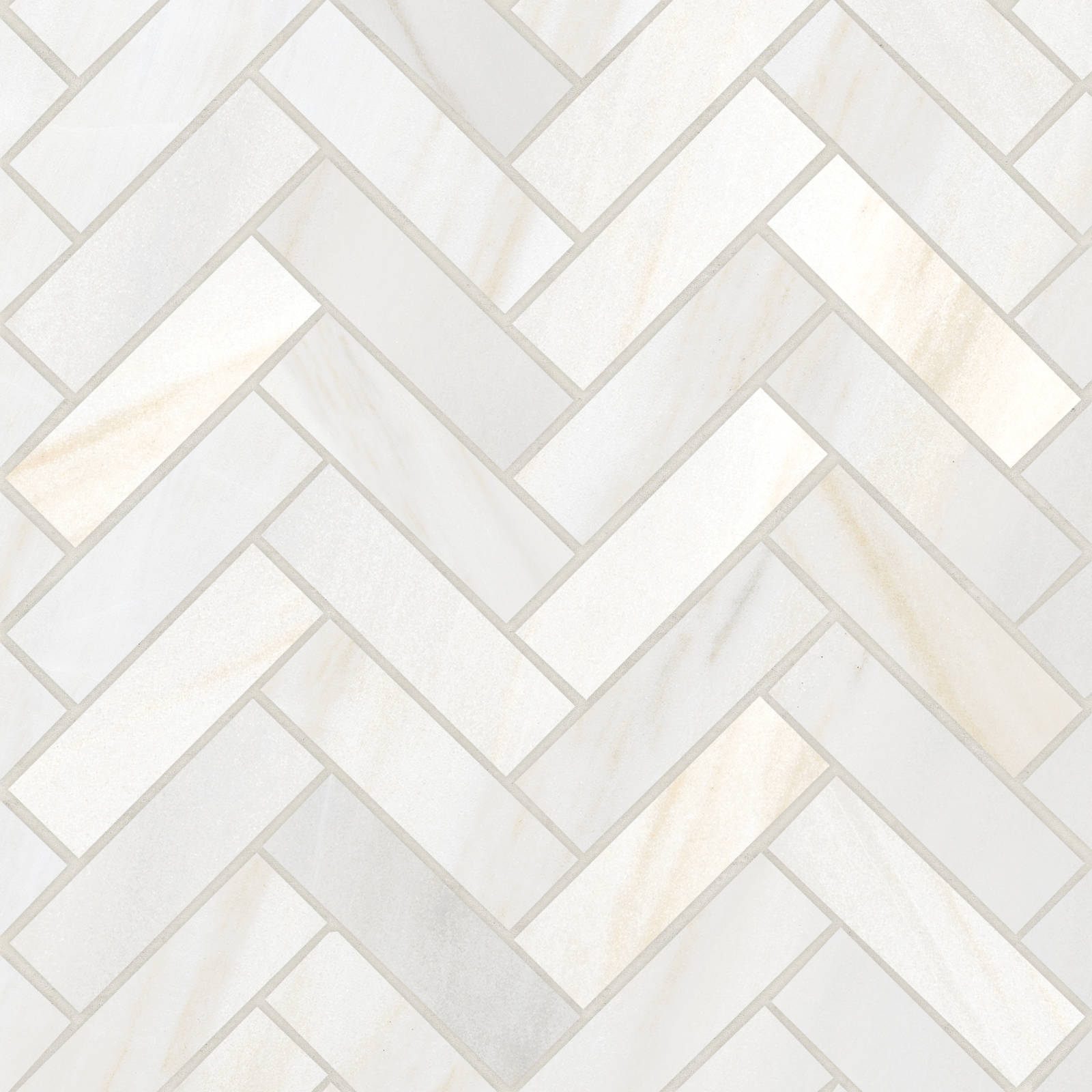 Bedrosians - Magnifica Encore - 1" x 4" Herringbone Mosaic - Bianco Lasa Honed