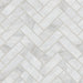 Bedrosians - Magnifica Encore - 1" x 4" Herringbone Mosaic - Pietra Bianca Honed