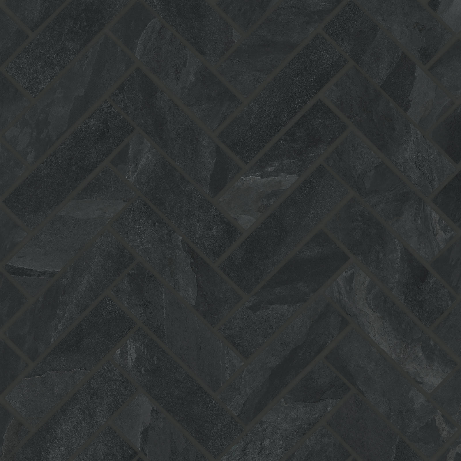Bedrosians - Magnifica Encore - 1" x 4" Herringbone Mosaic - Pietra Scura Honed