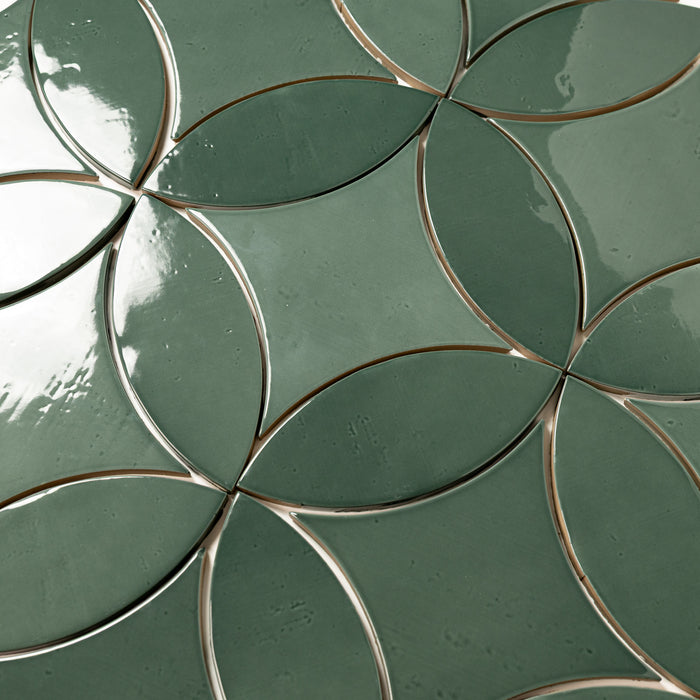 Bedrosians - Legacy 3" x 8" Glossy Petal Porcelain Tile - Lagoon Alt
