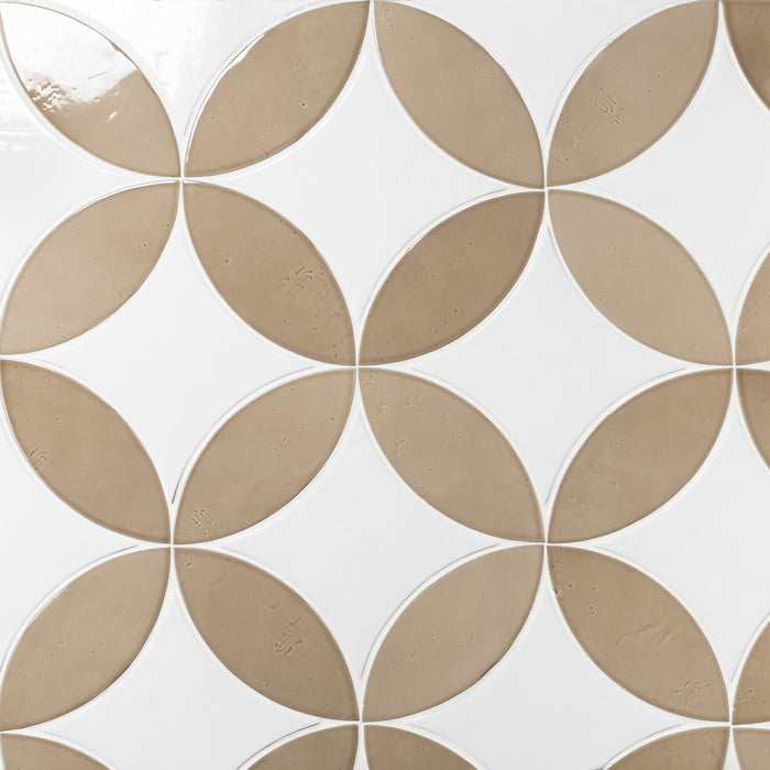 Bedrosians - Legacy 3" x 8" Glossy Petal Porcelain Tile - Linen Installed 2