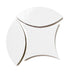 Bedrosians - Legacy 3" x 8" Glossy Petal Porcelain Tile - White 3