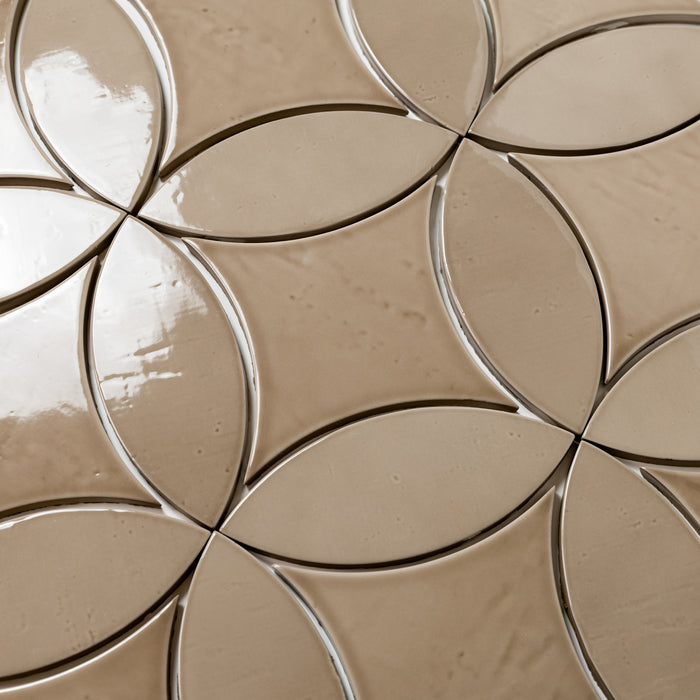 Bedrosians - Legacy 3" x 8" Glossy Petal Porcelain Tile - Linen alt 2