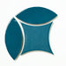 Bedrosians - Legacy 6.5" x 6.5" Glossy Kite Porcelain Tile - Aquamarine 3